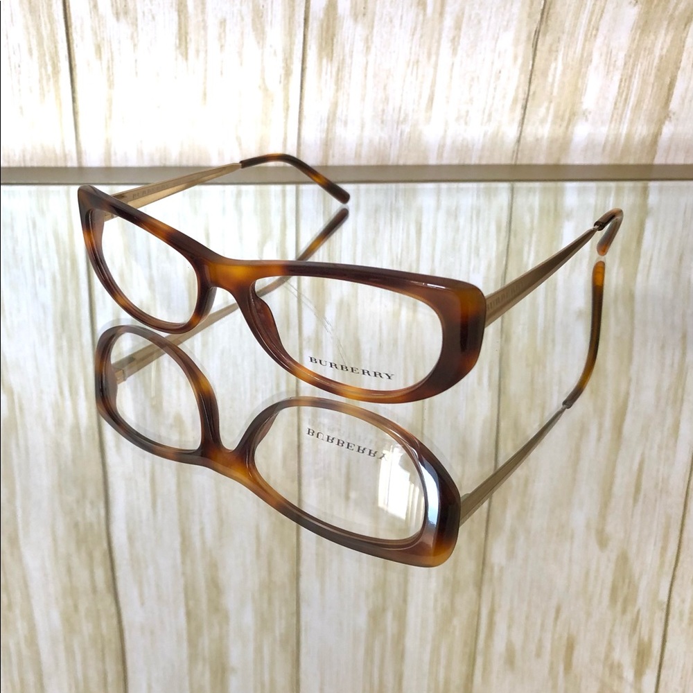 NWOT Burberry Tortoise & Gold Optical Eyeglasses